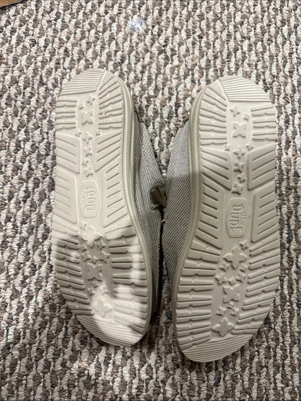 Hey Dude Slip-On Knit Shoes in Light Beige